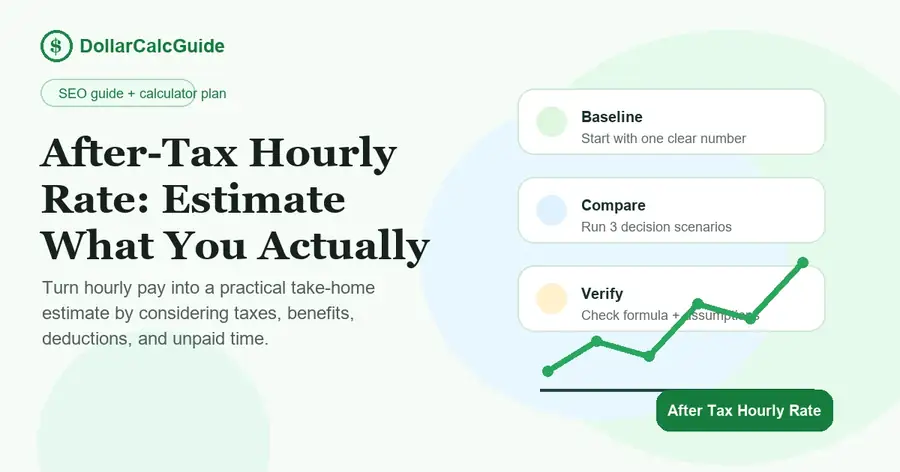 after tax hourly rate planning infographic