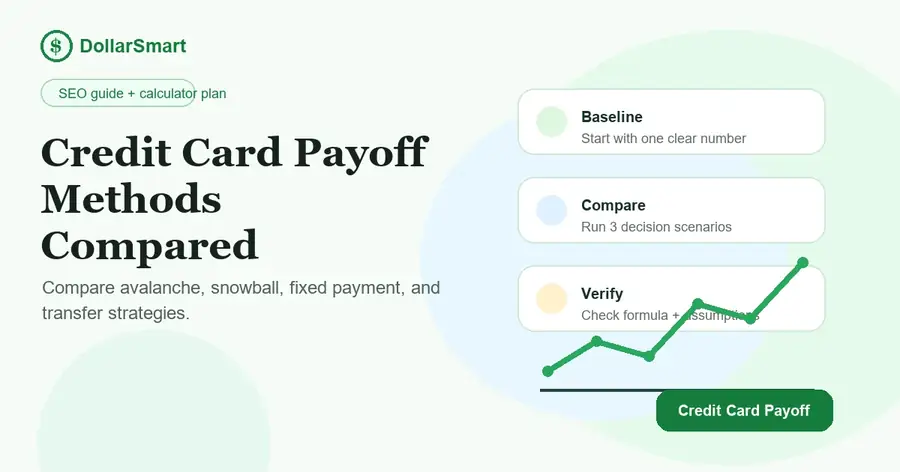 credit card payoff planning infographic