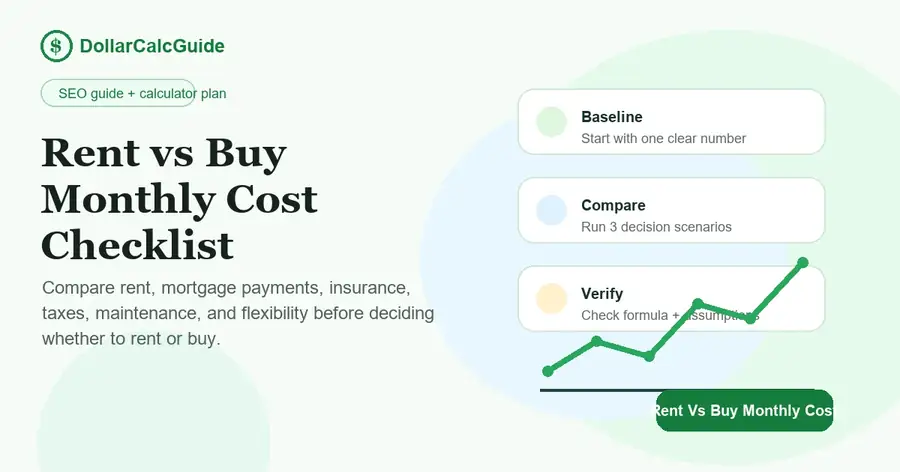 rent vs buy monthly cost planning infographic